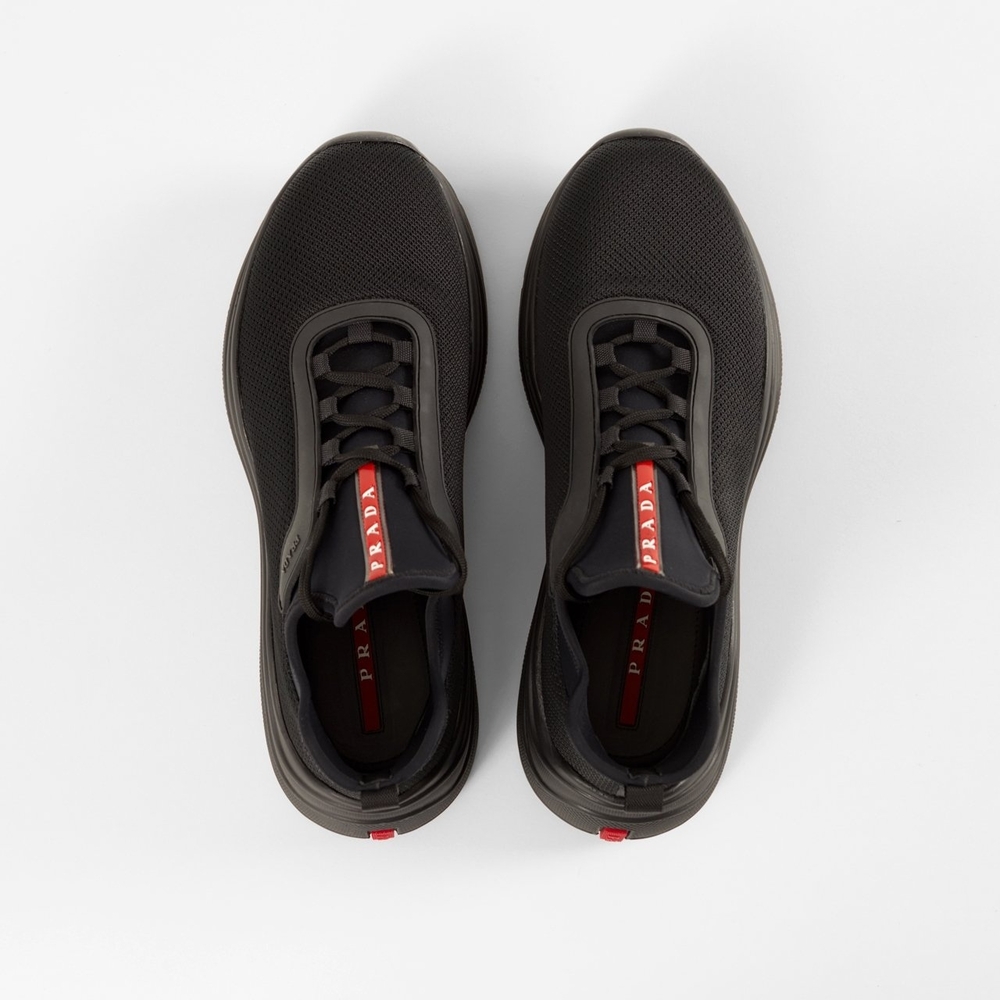 Prada Black Minimalist Sneakers AMERICAN CUP